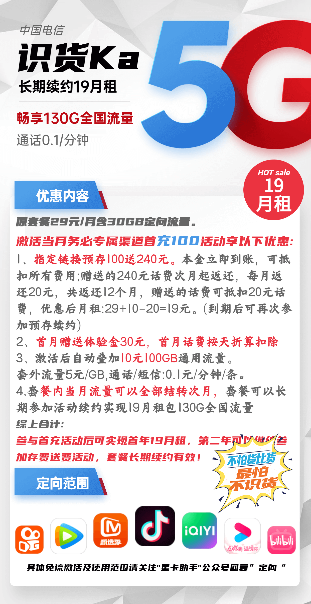 图片[2]-电信识货卡-19元130G电信流量卡推荐-卡七七